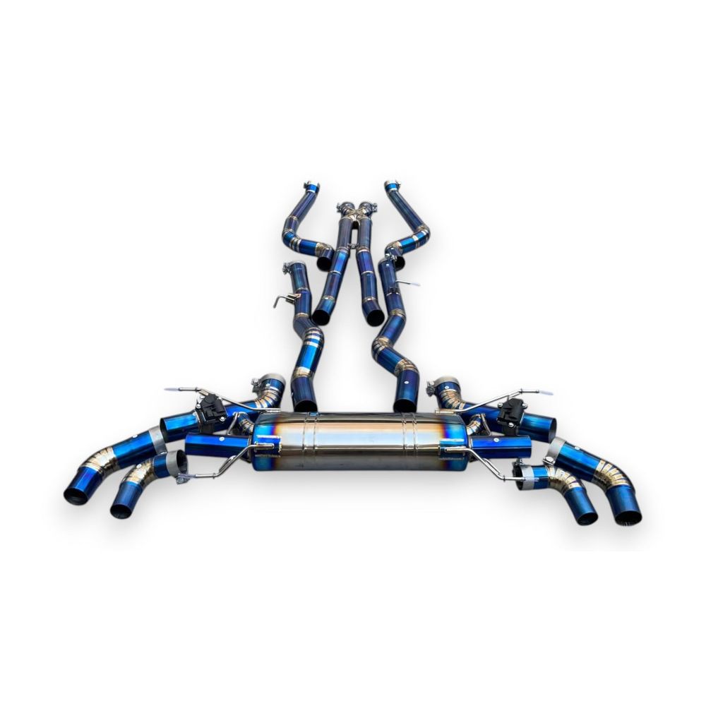 2016-2022 BMW 750i Valved Sport Exhaust System | G11/G12 Titanium Exhaust / Chrome Tips Exhausts